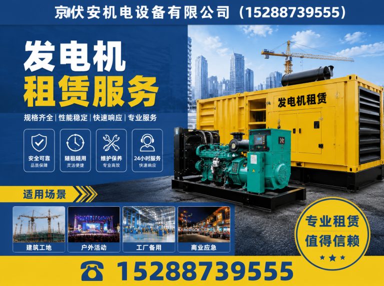 徐州发电机租赁展示图